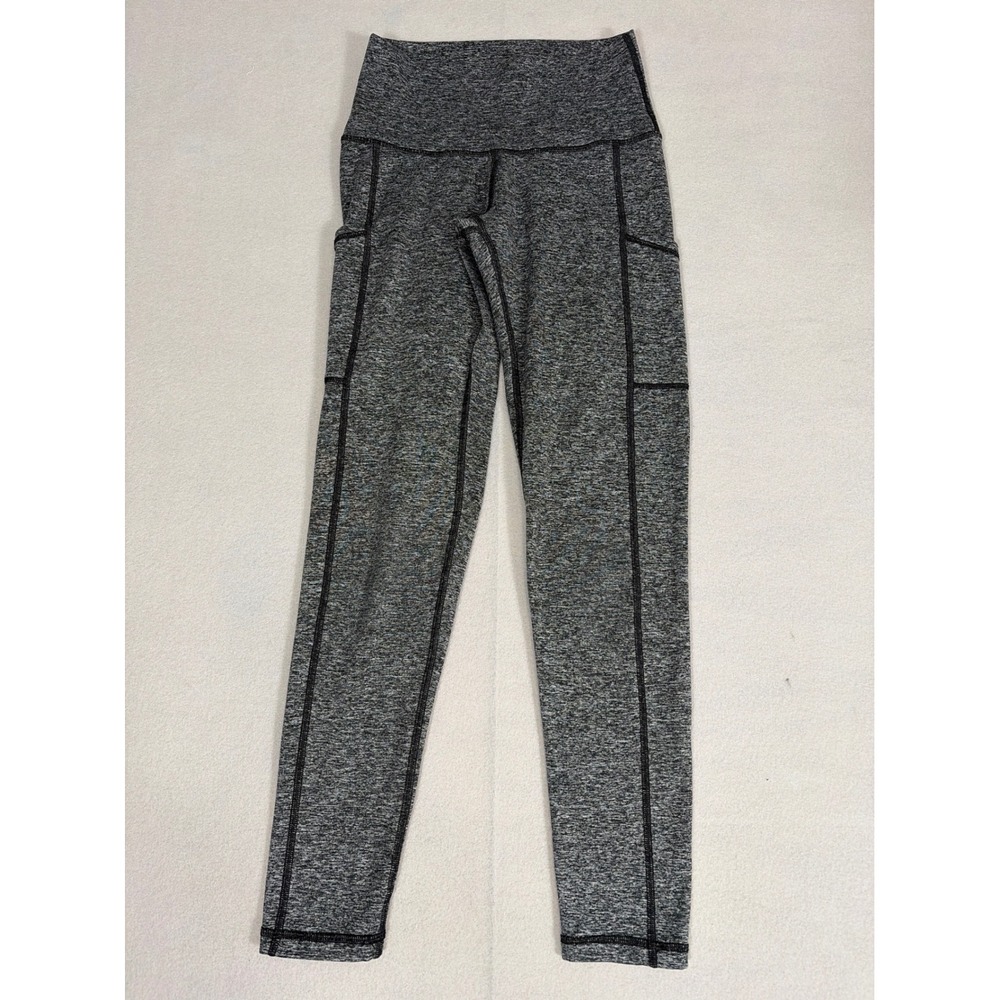 Aerie Chill Play Move High Waisted Pocket Leggings Gray Space Dye Womens Small